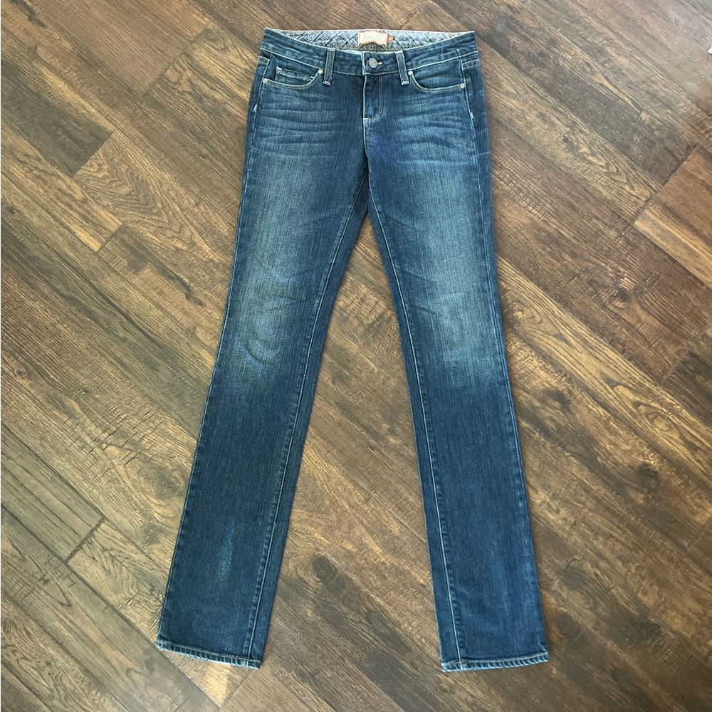 Paige Denim - Blue Heights Low Rise Skinny Leg Jeans